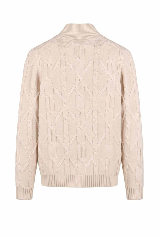 Supergeelong Wool Shawl-Collar Cardigan