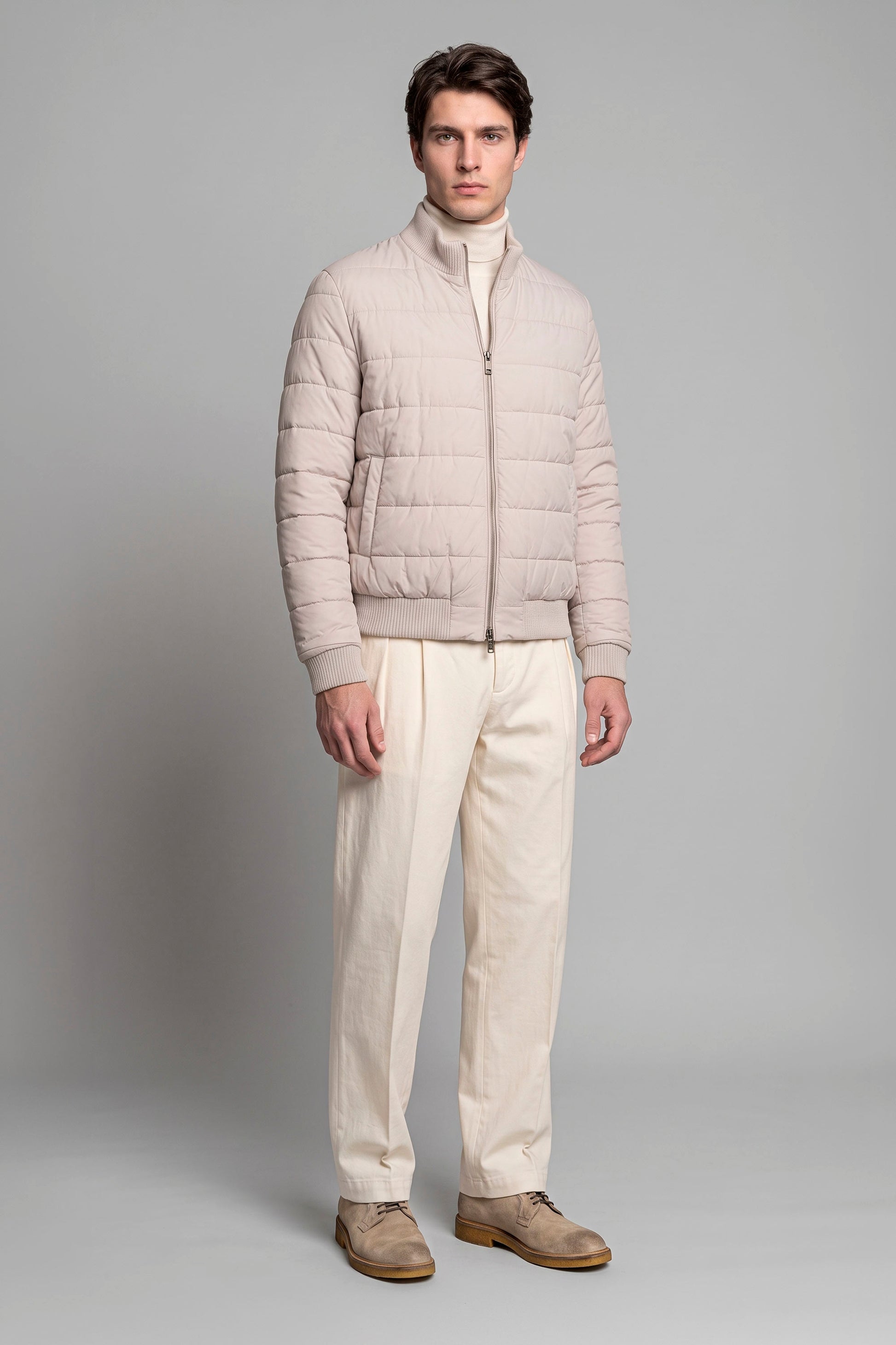 Reversible Padded Wool and Cashmere Bomber Jacket - MONTEZEMOLO