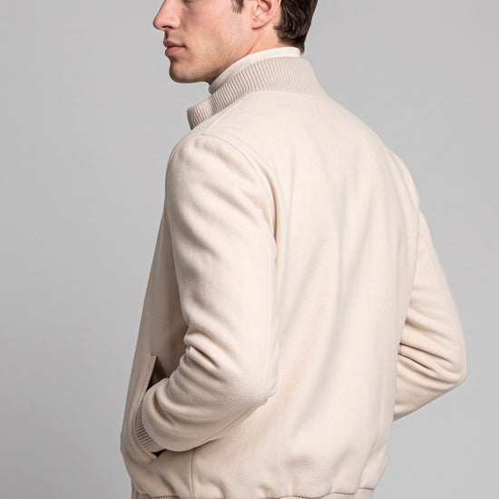 Reversible Padded Wool and Cashmere Bomber Jacket - MONTEZEMOLO