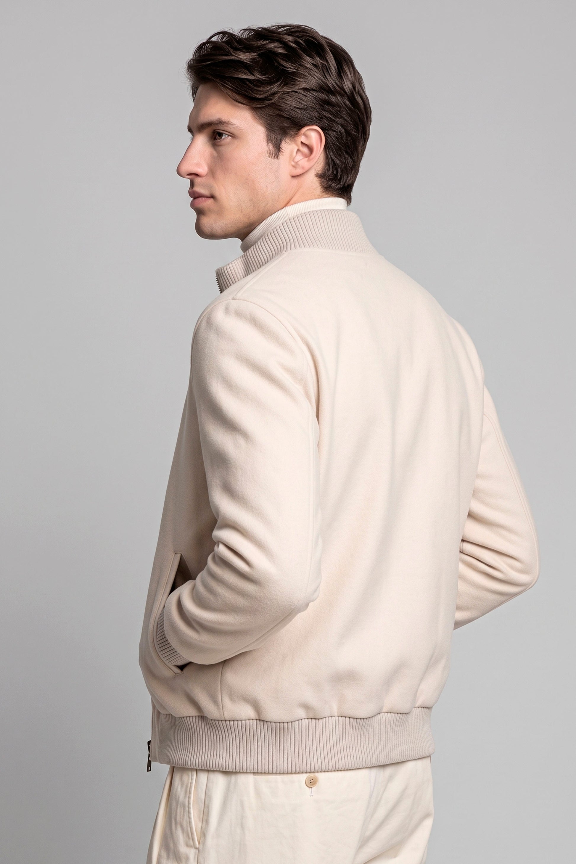 Reversible Padded Wool and Cashmere Bomber Jacket - MONTEZEMOLO
