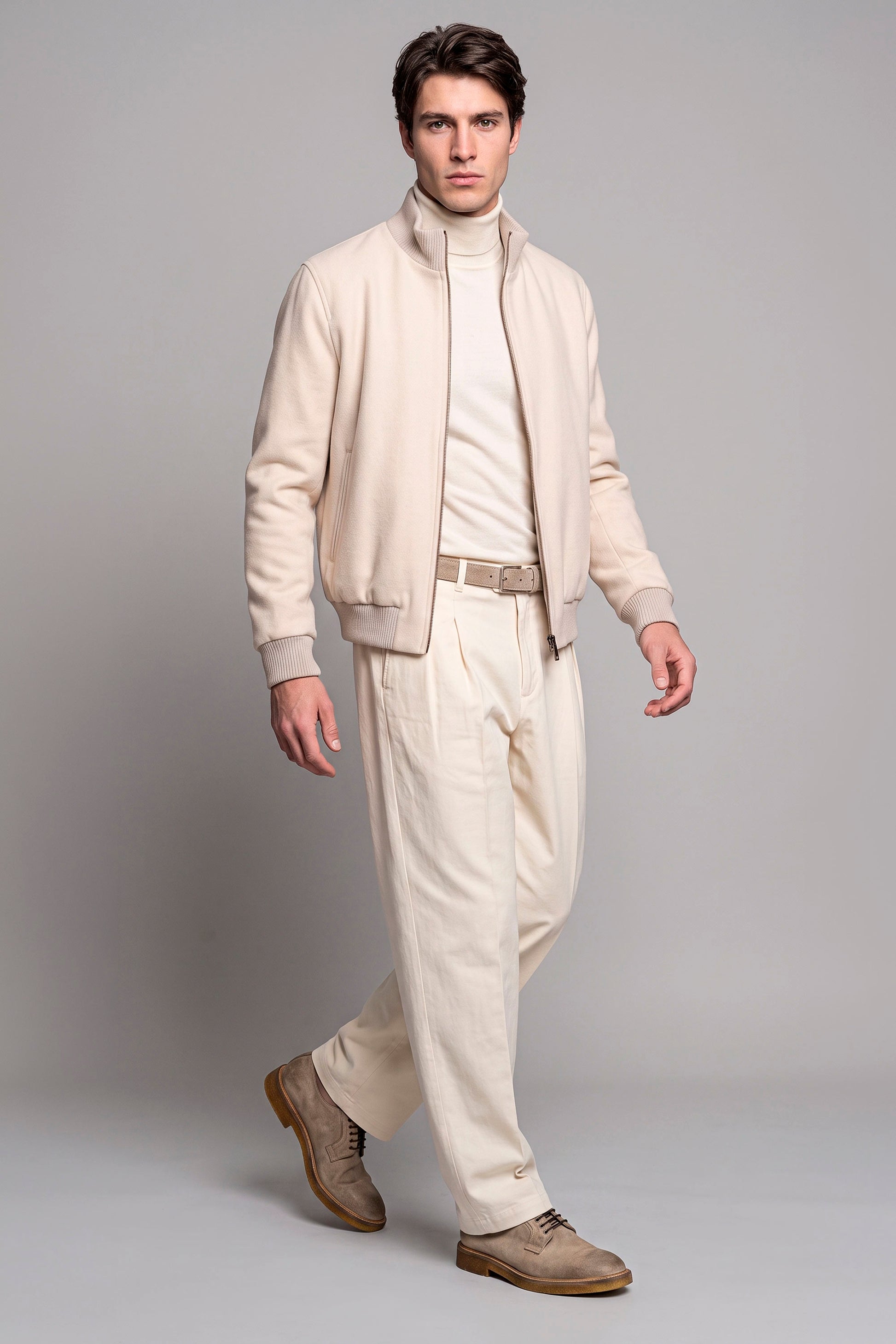 Reversible Padded Wool and Cashmere Bomber Jacket - MONTEZEMOLO