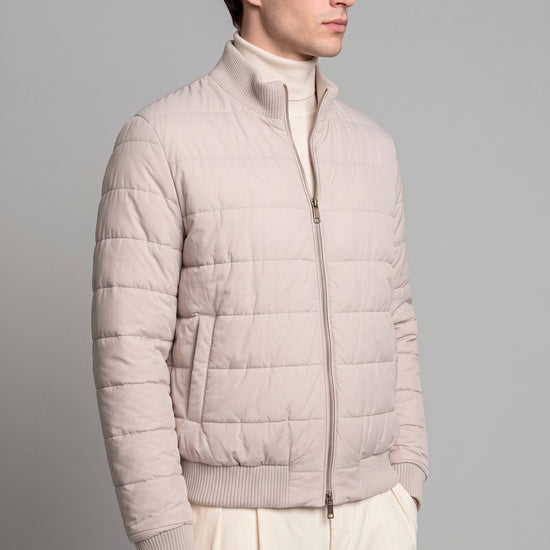 Reversible Padded Wool and Cashmere Bomber Jacket - MONTEZEMOLO