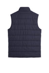 Quilted Stretch Wool Vest with Snap Buttons