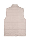 Quilted Stretch Wool Vest with Snap Buttons