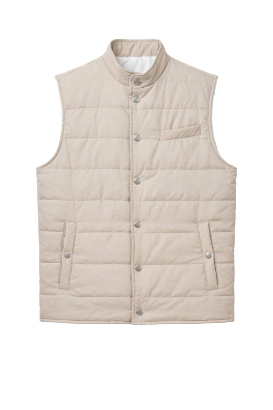 Quilted technical fabric vest