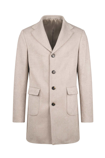 Wool and Cashmere Single-Breasted Coat - Zegna® Fabrics - MONTEZEMOLO