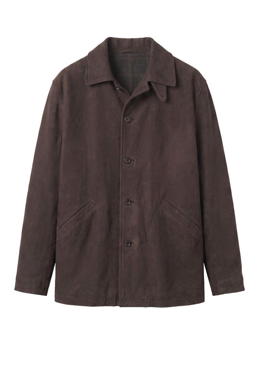 Waxed Nubuck Leather Jacket