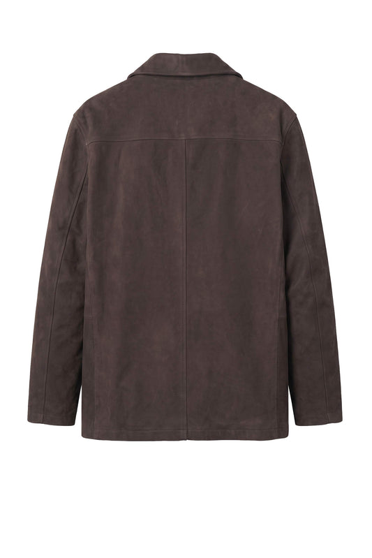Waxed Nubuck Leather Jacket
