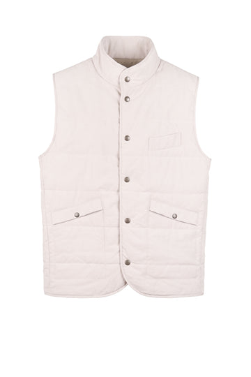 Quilted Snap-Button Vest