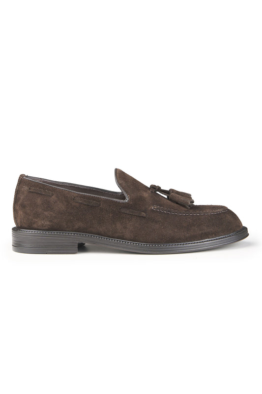 Leather Tassel Slipper Loafers - MONTEZEMOLO