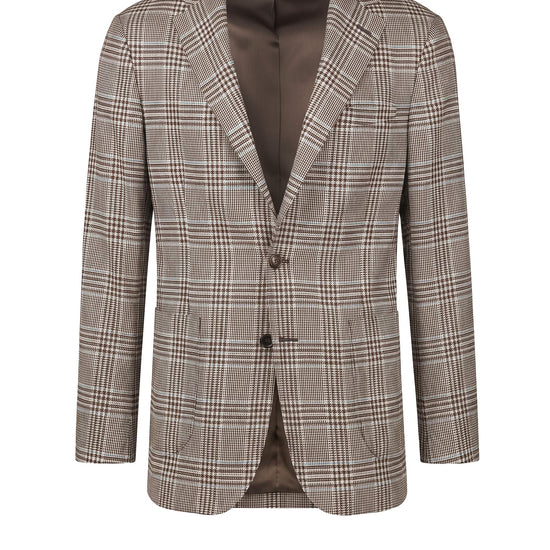 Premium Cashmere Prince of Wales Check Jacket - Zegna® Fabrics - MONTEZEMOLO
