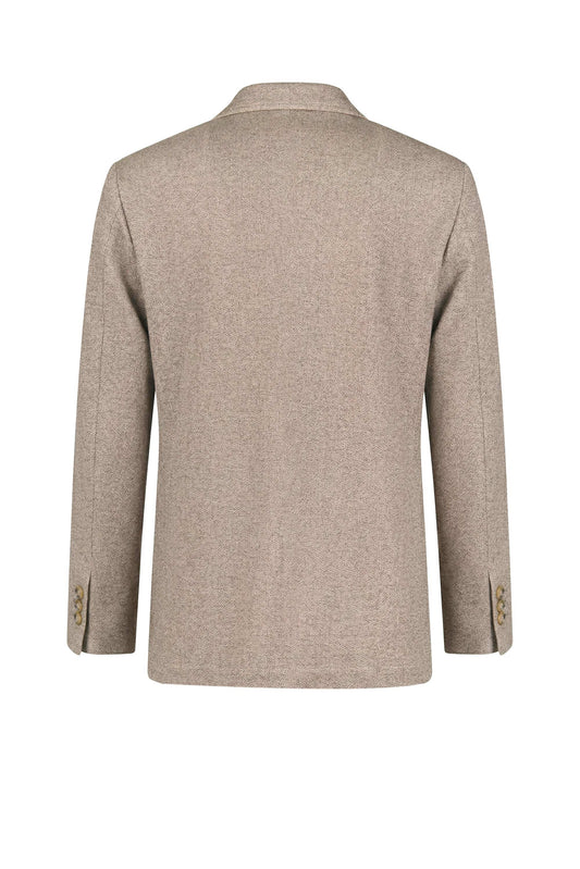 Unlined jacquard cotton jersey blazer