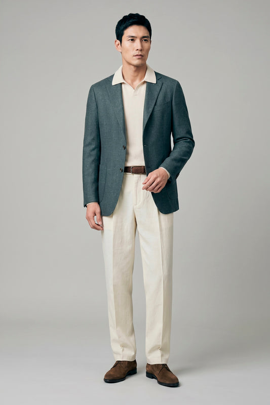 Unlined Wool&Silk Blazer - Loro Piana® fabrics