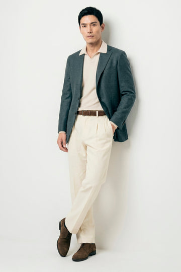 Unlined Wool&Silk Blazer - Loro Piana® fabrics