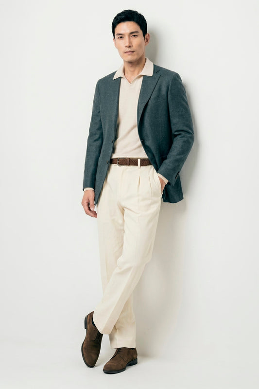Unlined Wool&Silk Blazer - Loro Piana® fabrics