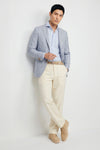Unlined Blazer in wool, silk & linen - Loro Piana® fabrics