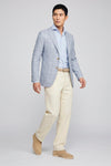 Unlined Blazer in wool, silk & linen - Loro Piana® fabrics