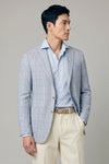 Unlined Blazer in wool, silk & linen - Loro Piana® fabrics