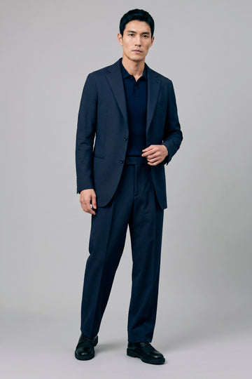 Blazer seersucker stretch goffrato