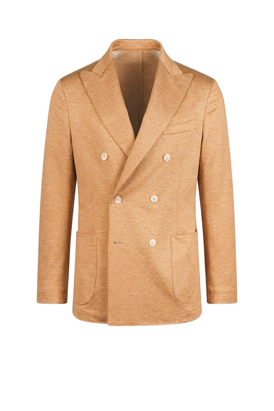 Double-breasted linen and silk blazer - MONTEZEMOLO