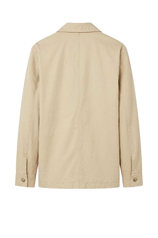 Unlined cotton and linen chore jacket - MONTEZEMOLO