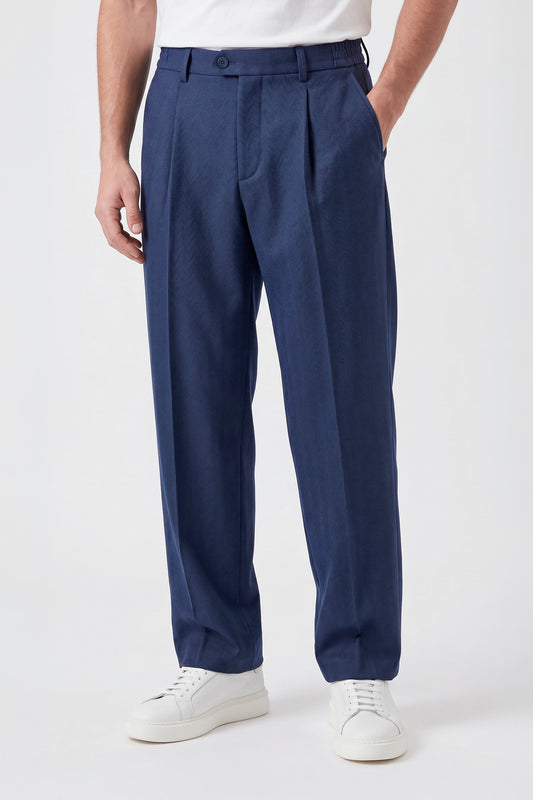 ZMART trousers herringbone stretch fabric - MONTEZEMOLO