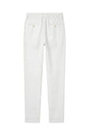 Linen and cotton trousers with drawstring