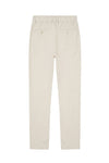 Linen and cotton trousers with drawstring
