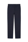 Linen and cotton trousers with drawstring