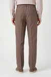 Pantalone effetto denim con coulisse e plissé
