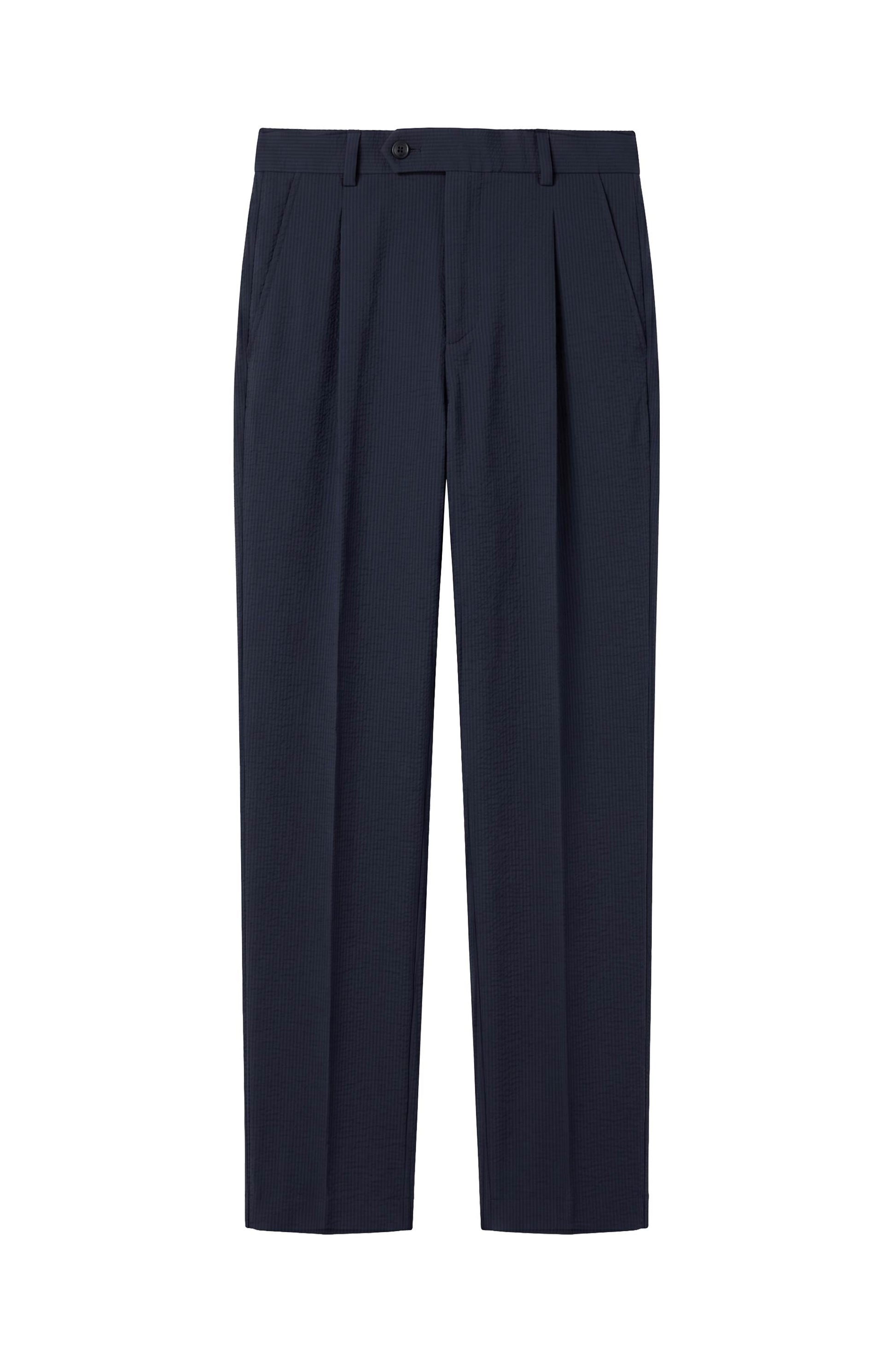 Wide-fit textured stretch seersucker fabric - MONTEZEMOLO