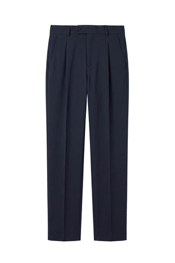 Wide-fit textured stretch seersucker fabric - MONTEZEMOLO