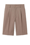 ZMART Single-Pleat Bermuda Shorts