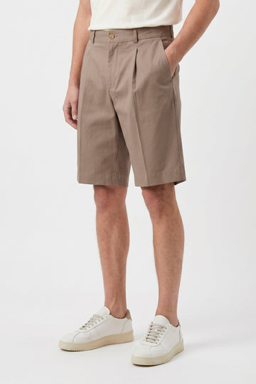 ZMART Single-Pleat Bermuda Shorts