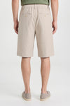 Seersucker Bermuda Shorts with Drawstring - MONTEZEMOLO