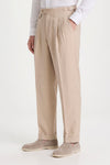Cotton & Linen Wide-Fit Trousers