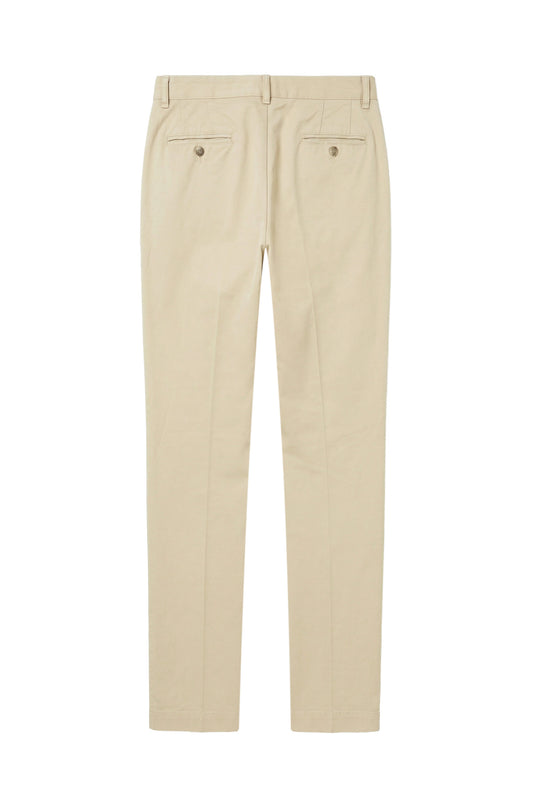 Single-Pleat Cotton Chinos