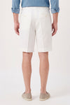 Cotton & Linen Wide-Fit Bermuda Shorts