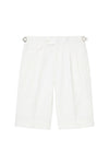 Cotton & Linen Wide-Fit Bermuda Shorts