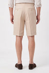 Cotton & Linen Wide-Fit Bermuda Shorts