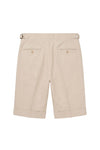 Cotton & Linen Wide-Fit Bermuda Shorts