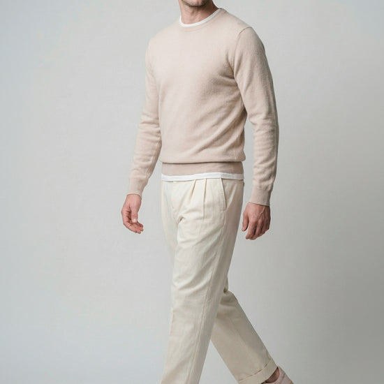 Pure cotton crewneck sweater - MONTEZEMOLO