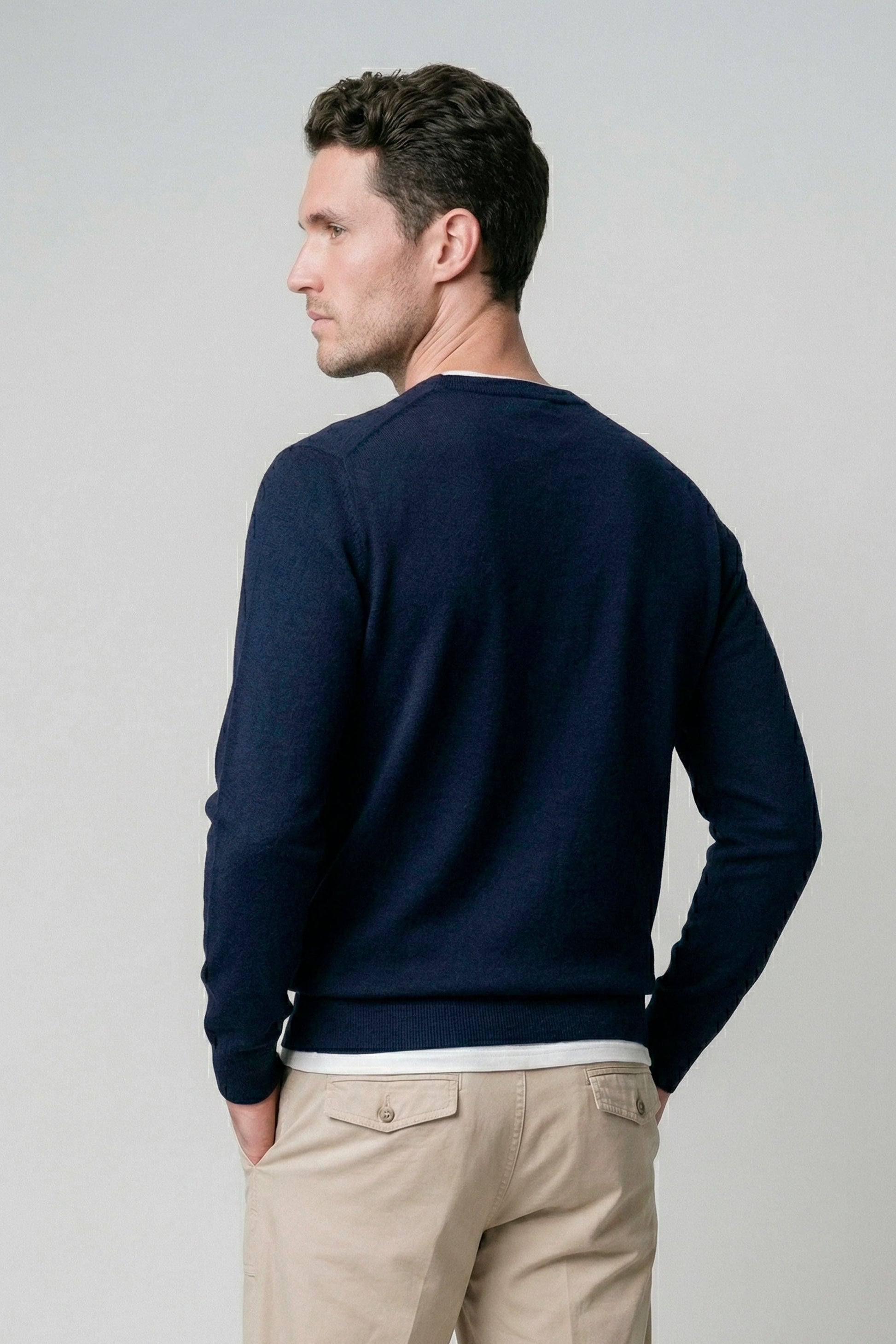 Pure cotton crewneck sweater - MONTEZEMOLO