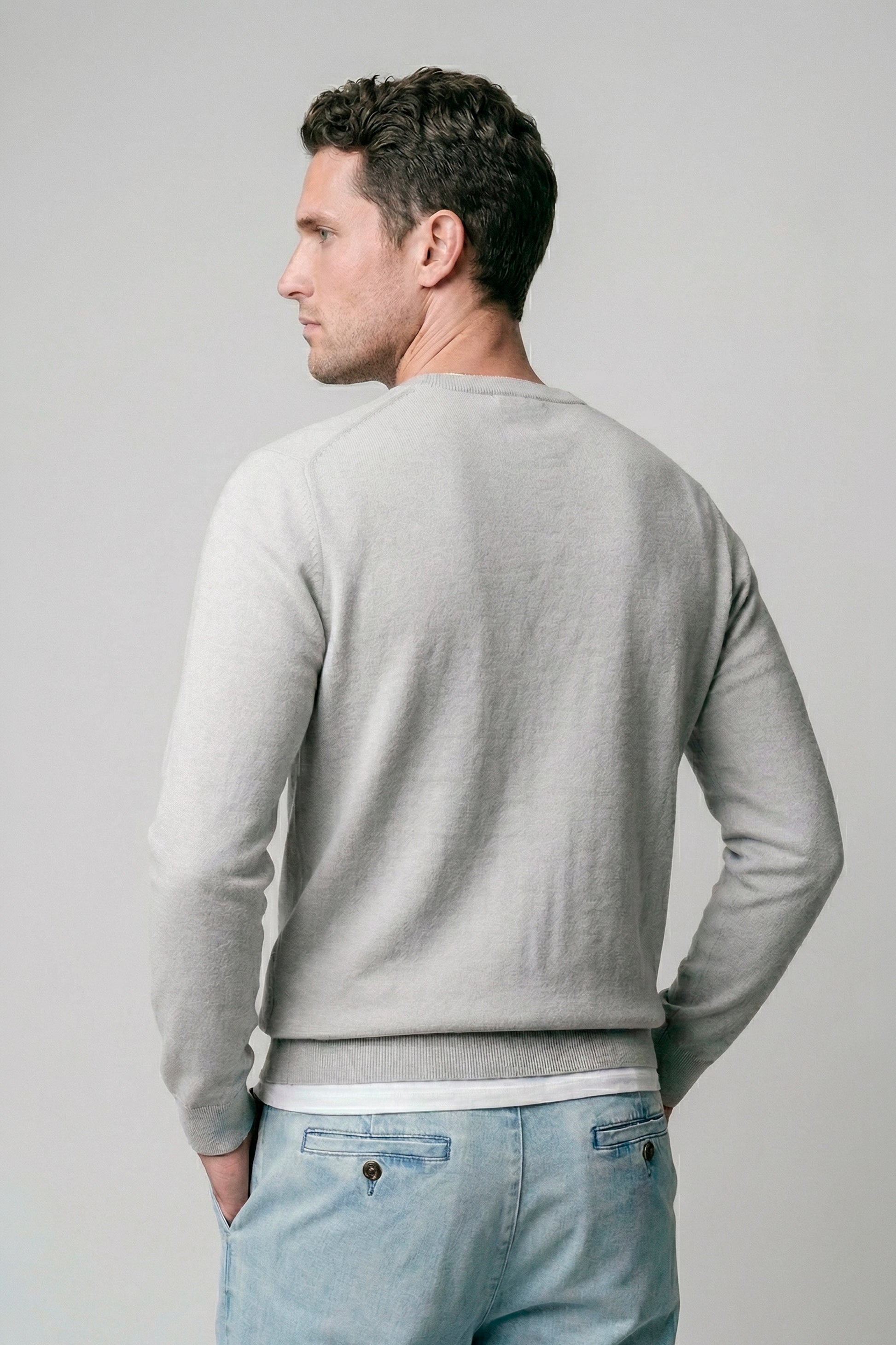 Pure cotton crewneck sweater - MONTEZEMOLO