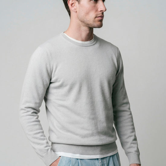 Pure cotton crewneck sweater - MONTEZEMOLO