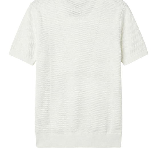 Short-sleeve honeycomb jersey polo - MONTEZEMOLO
