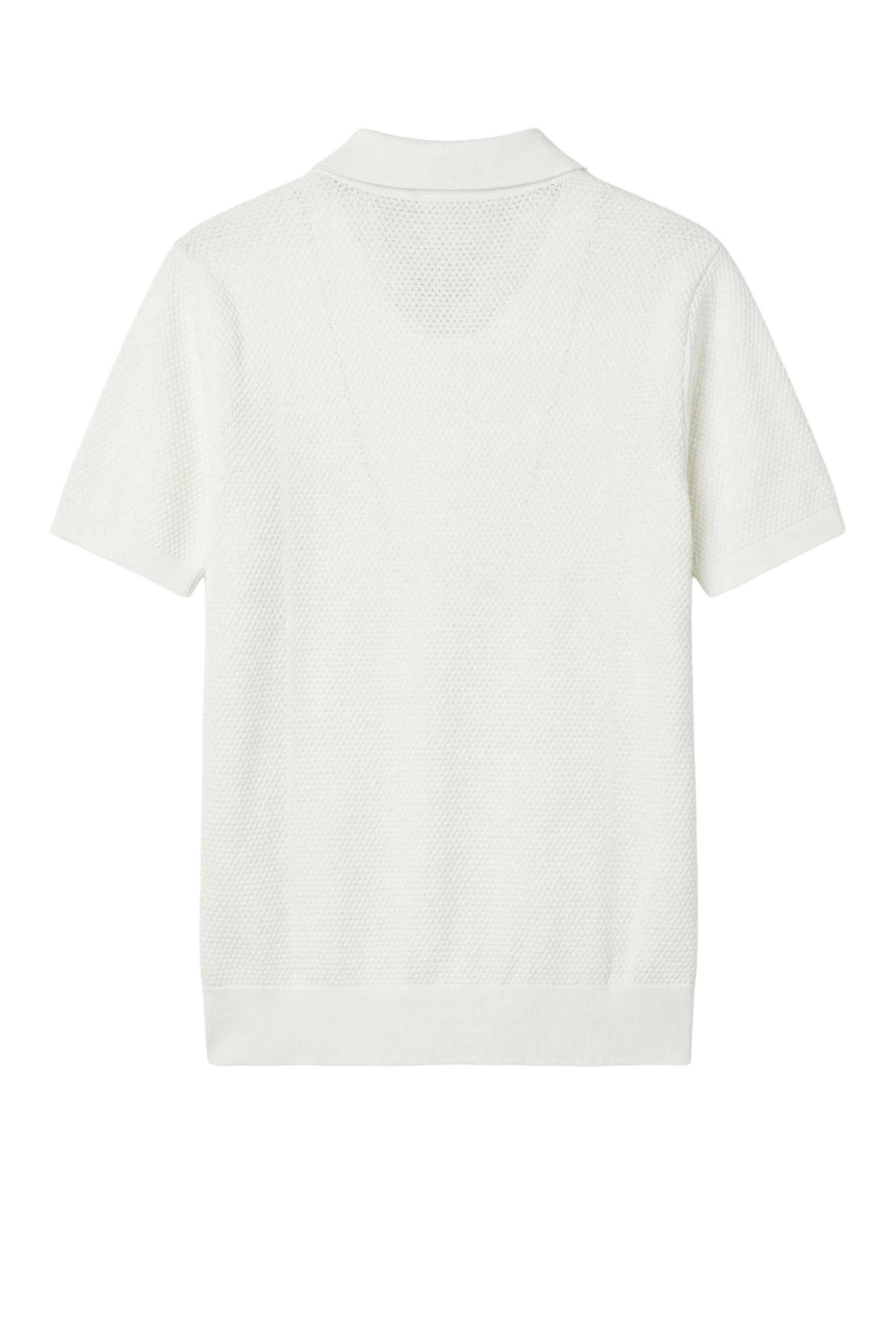 Short-sleeve honeycomb jersey polo - MONTEZEMOLO
