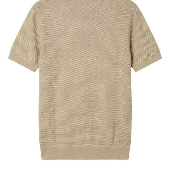 Short-sleeve honeycomb jersey polo - MONTEZEMOLO