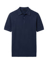 Short-sleeve honeycomb jersey polo - MONTEZEMOLO