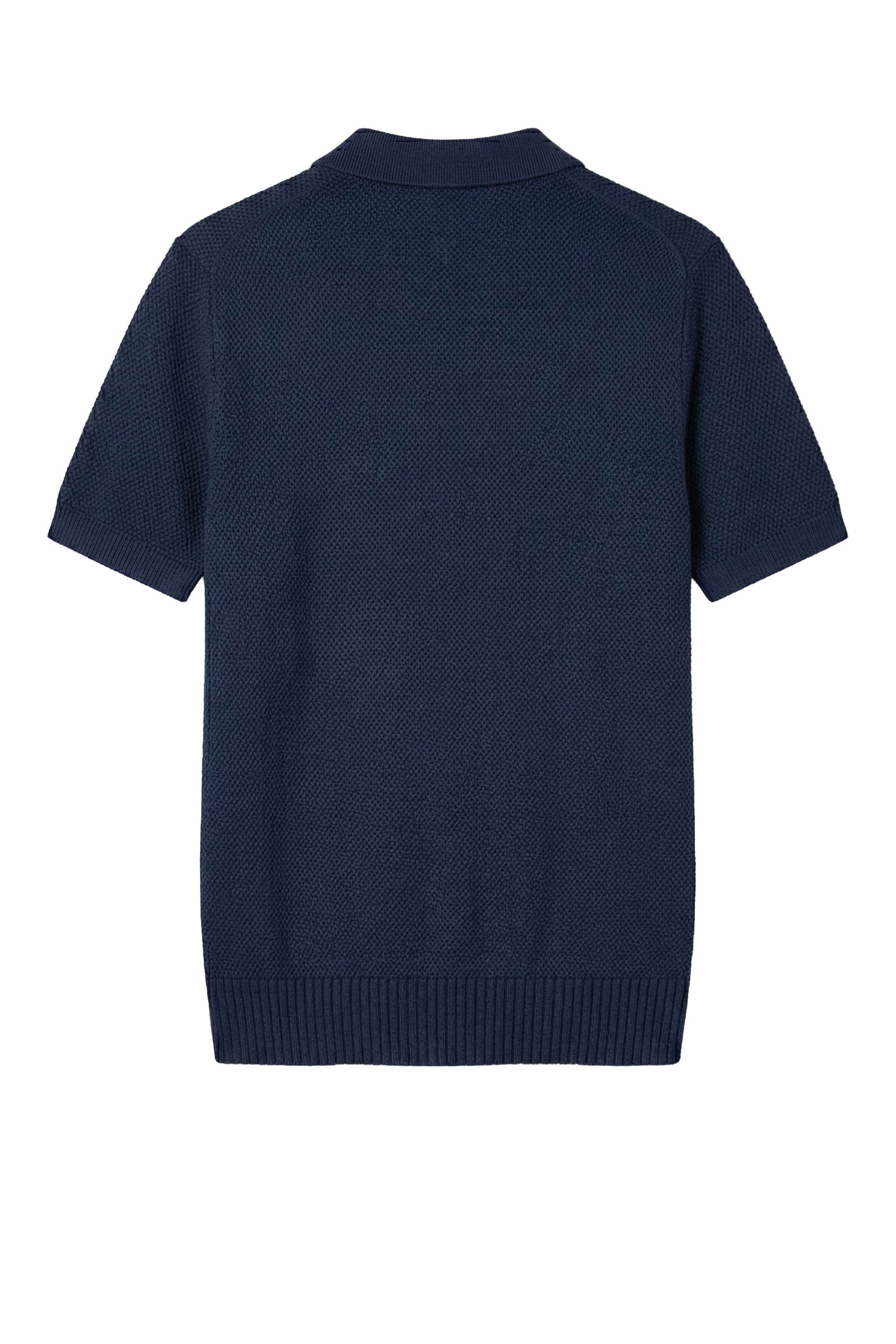 Short-sleeve honeycomb jersey polo - MONTEZEMOLO
